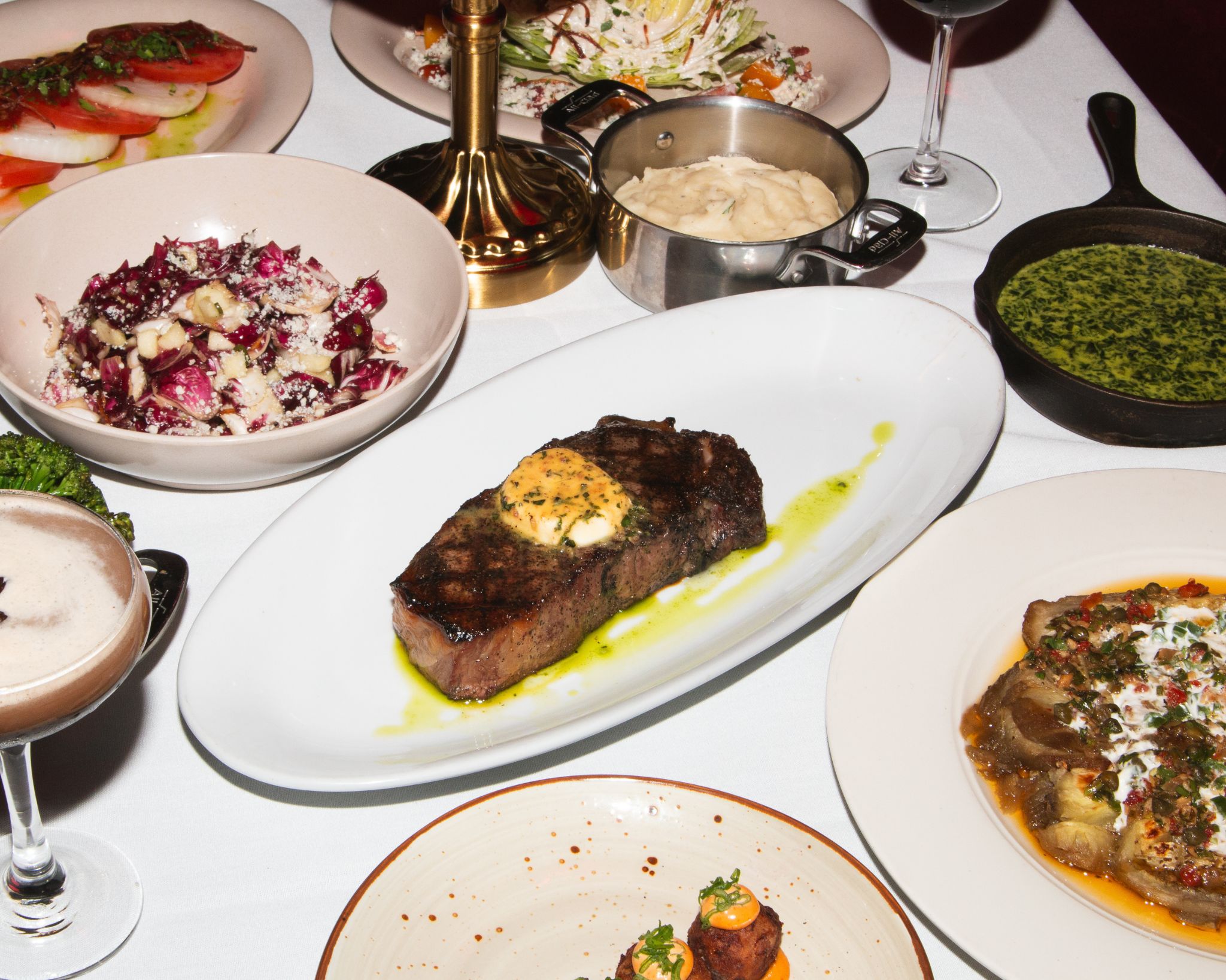 Romantic dinner NYC with dry-aged steak at Andrew Steak Society