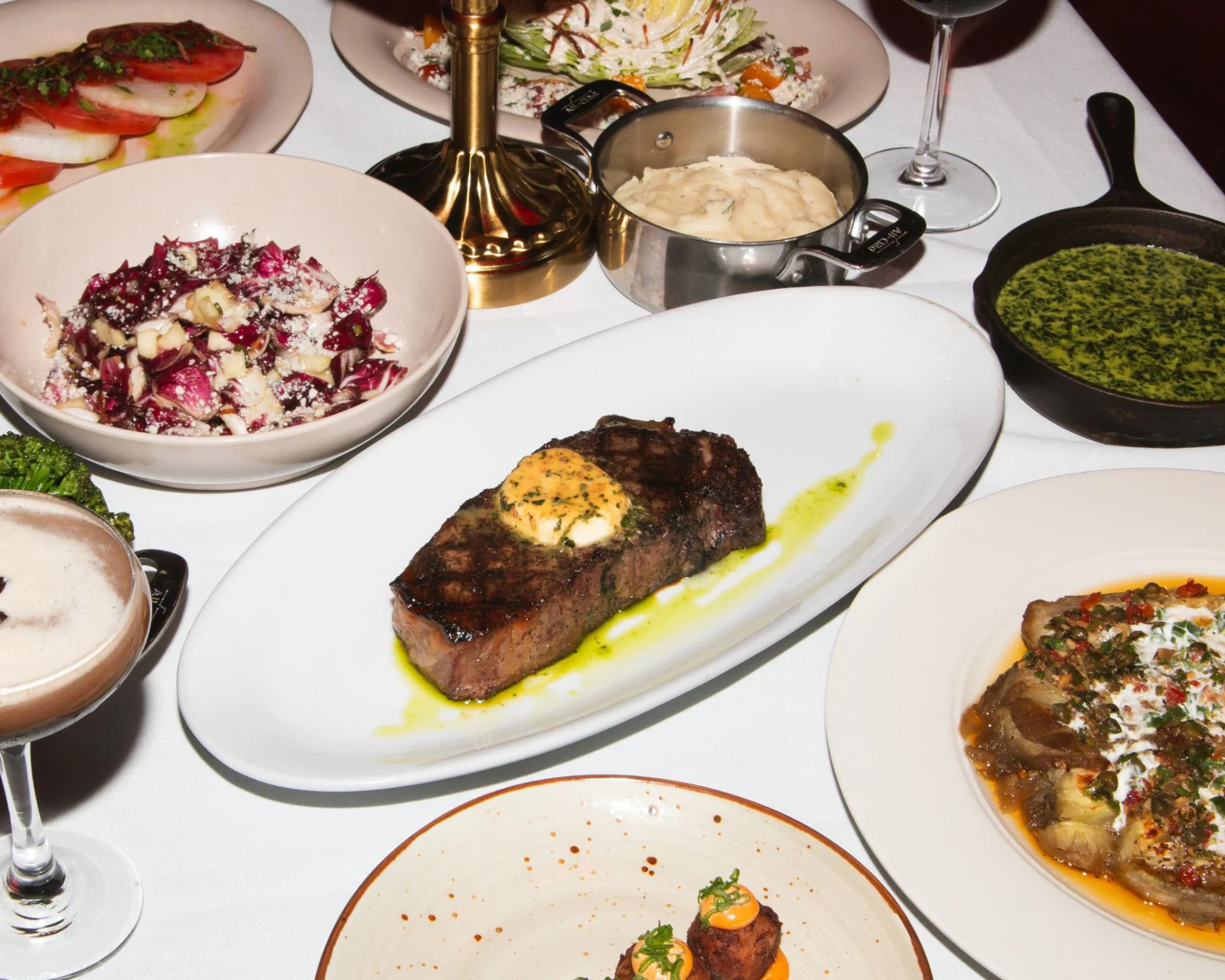 Romantic dinner NYC with dry-aged steak at Andrew Steak Society