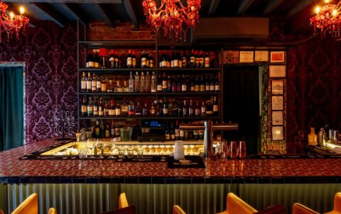 cocktail and steak dinner NYC